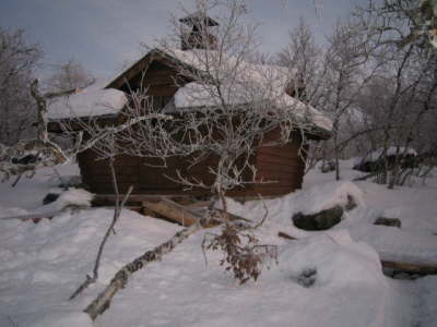 Kilpisj�rven kota talvella